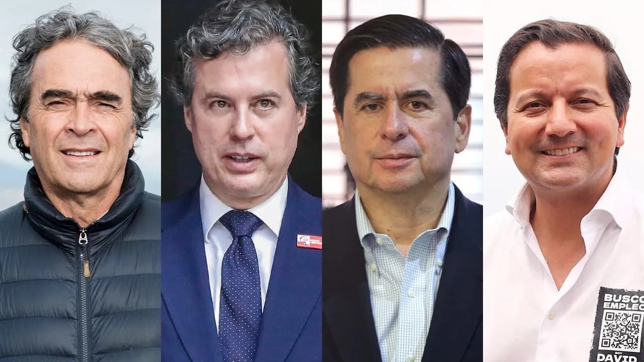 Sergio Fajardo, Juan Manuel Galán, Juan Fernando Cristo, David Luna. Sergio Fajardo, Juan Manuel Galán, Juan Fernando Cristo, David Luna.