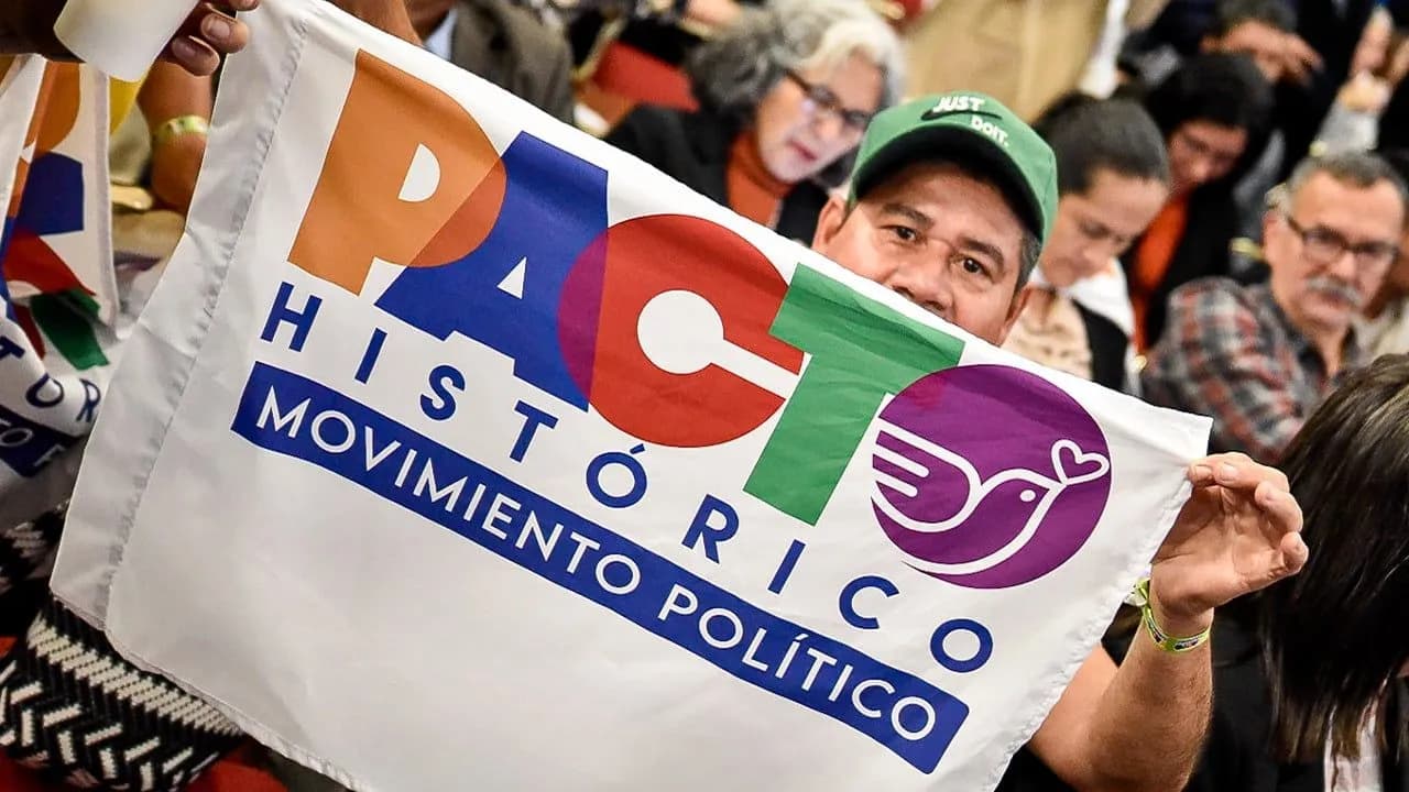 Un miembro del Pacto Histórico. Un miembro del Pacto Histórico.