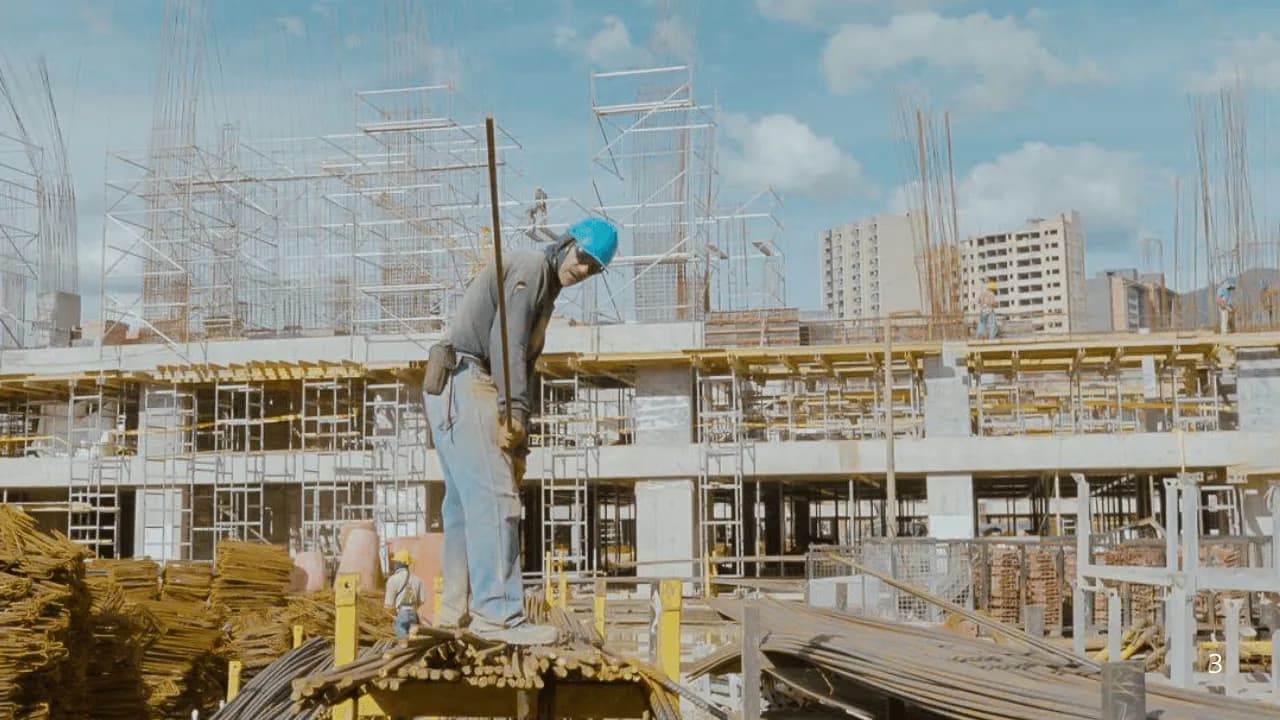 Imagen de referencia de la construcción del Arena Primavera. Imagen de referencia de la construcción del Arena Primavera.