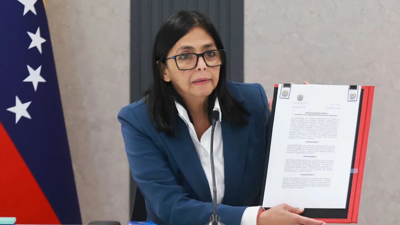 Delcy Rodriguez habla Delcy Rodriguez habla