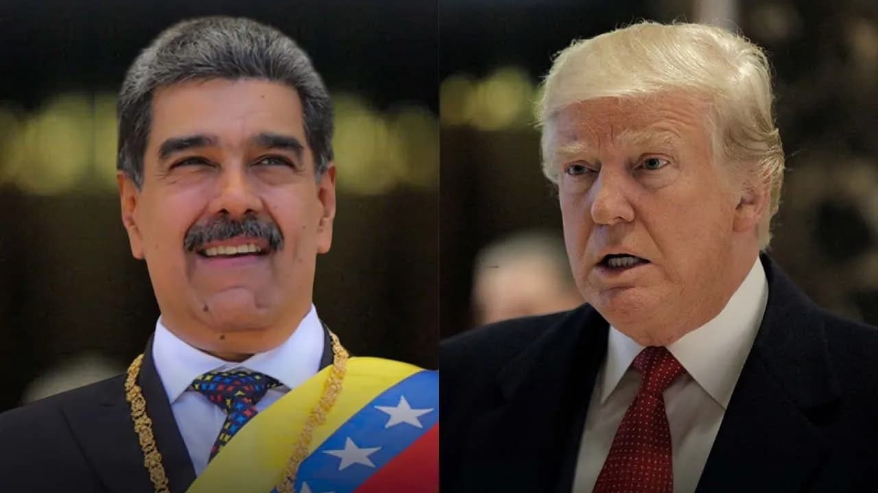 Nicolás Maduro y Donald Trump. Nicolás Maduro y Donald Trump.