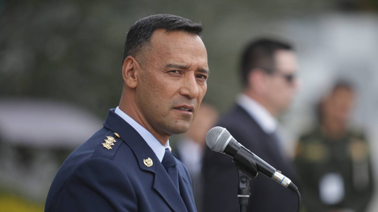 El ministro de Defensa, Pedro Arnulfo Sánchez, durante un acto oficial. Crédito: Colprensa.