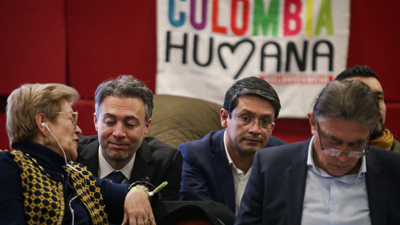 Gloria Inés Ramírez, Daniel Quintero, Camilo Romero y Gustavo Bolívar. Crédito: Colprensa.