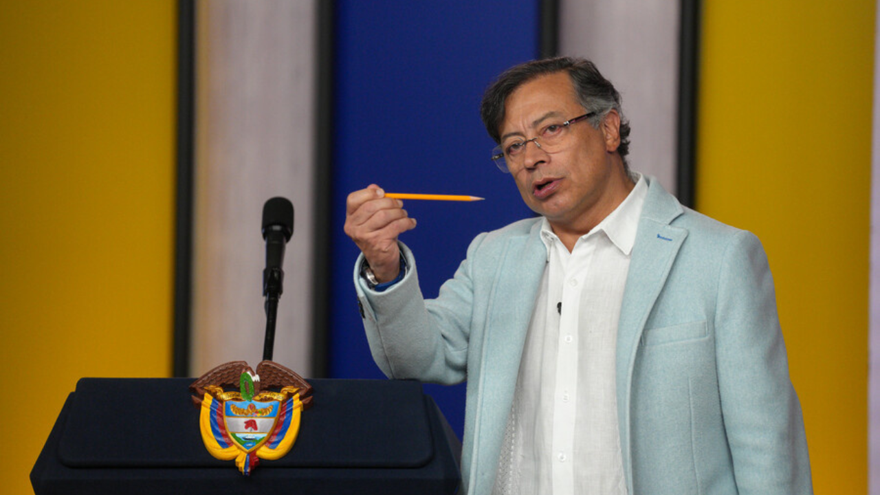 Presidente Gustavo Petro en alocución presidencial sobre salud el 2 de septiembre de 2025. Crédito: Colprensa.