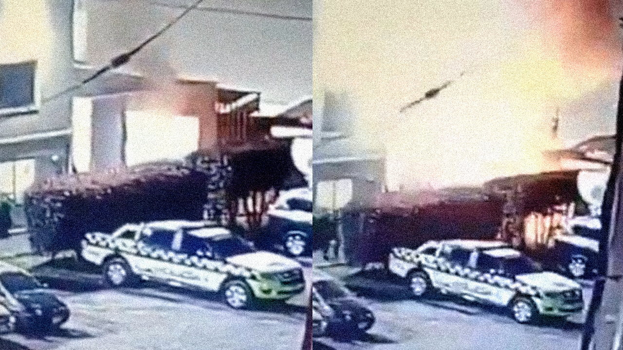 Video del incendio provocado por intento de motín en Funza. Créditos: redes sociales