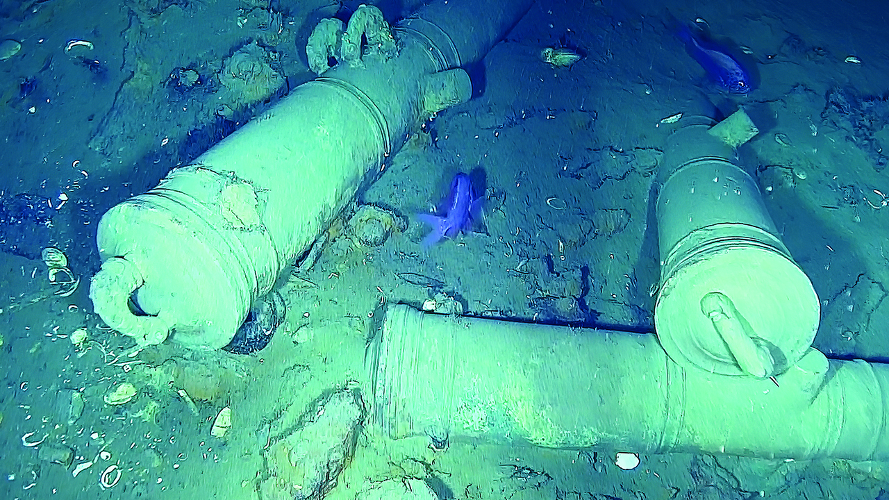 Imágenes de los hallazgos sumergidos del Galeón San José, revelados por el gobierno colombiano en 2015.Crédito: Campaña de Verificación BIC GSJ ARC-DIMAR, 2022