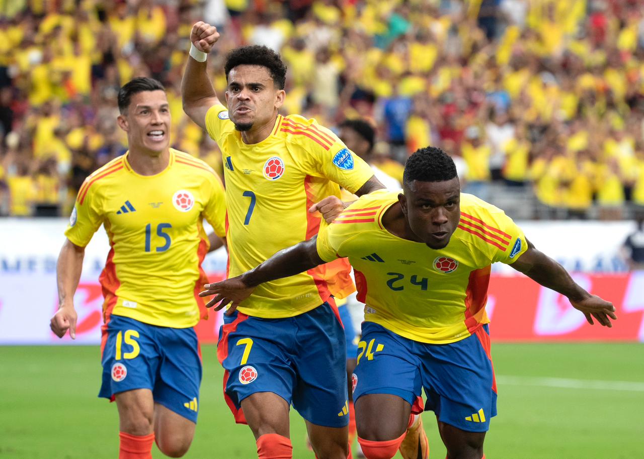 Integrantes de la Selección Colombia durante un partido. Crédito: Colprensa.