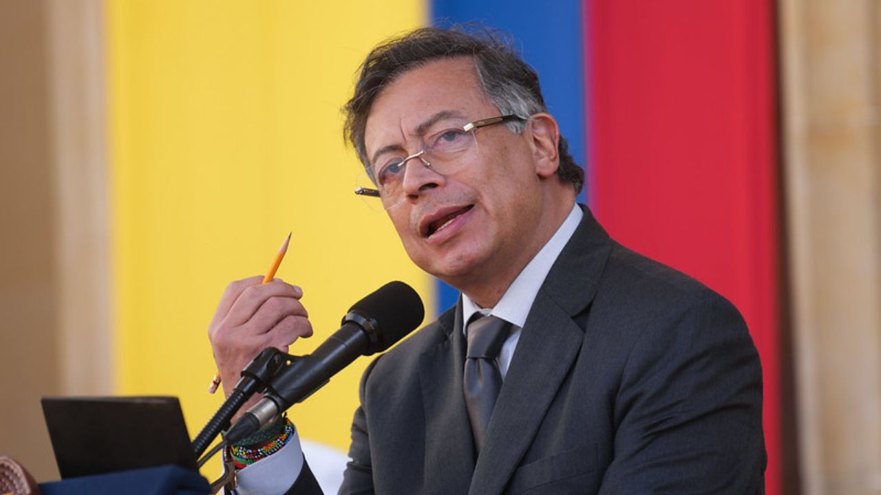 Presidente Gustavo Petro durante intervención pública. | Crédito: Presidencia - Ovidio González