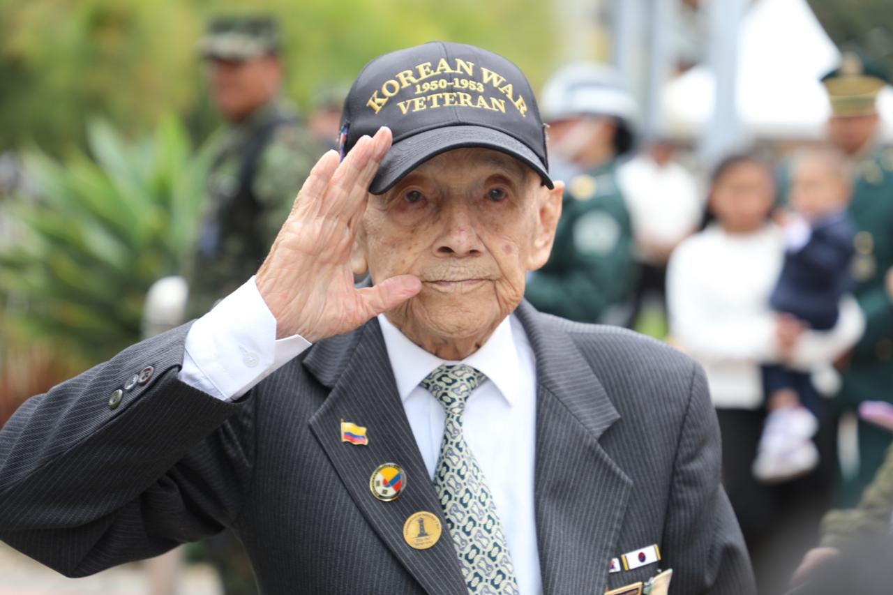 El soldado Neftaly Ramírez es uno de los pocos uniformados que participo en la guerra en Corea que aún vive.
Crédito: Ejercito Nacional