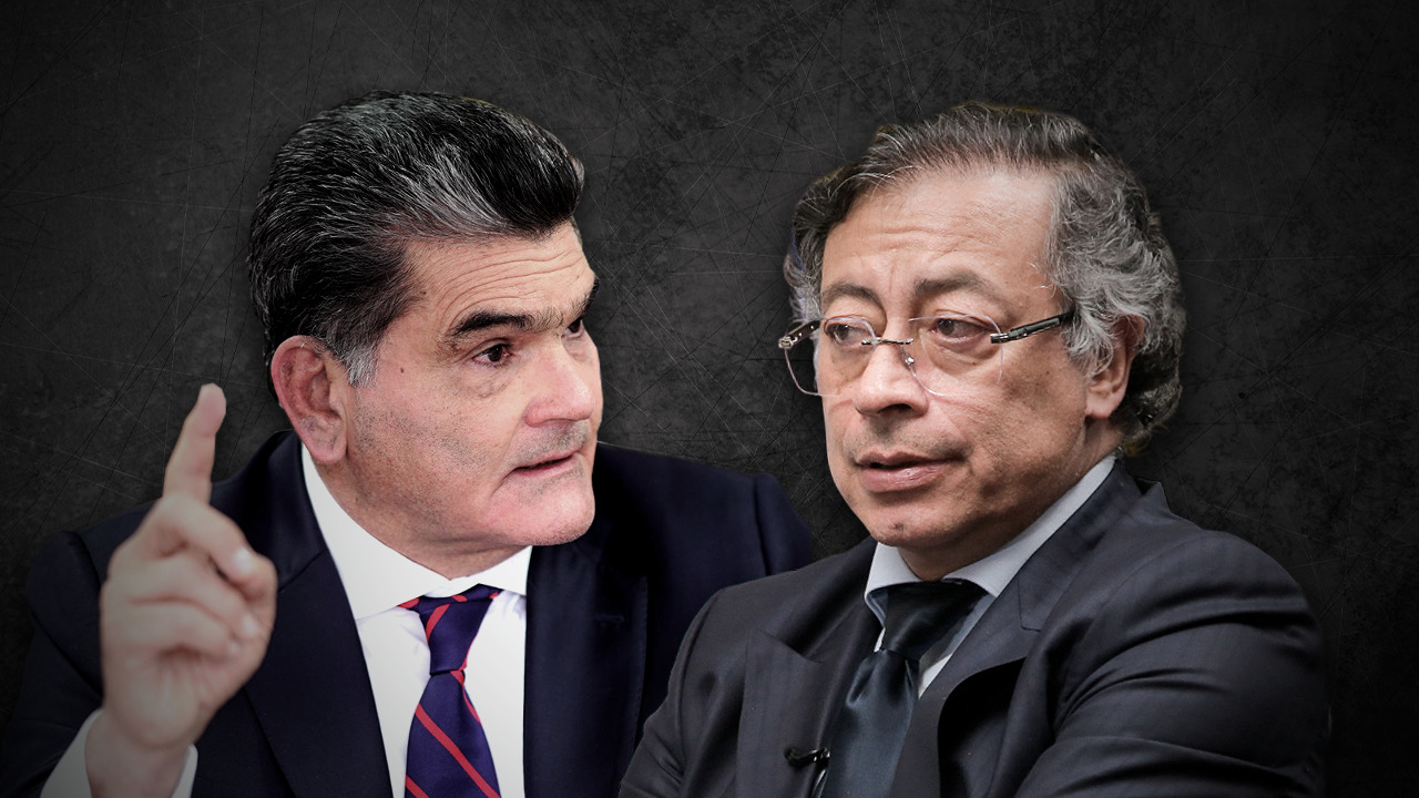 El procurador Gregorio Eljach y el presidente Gustavo Petro. Fotos: Colprensa - CAMBIO