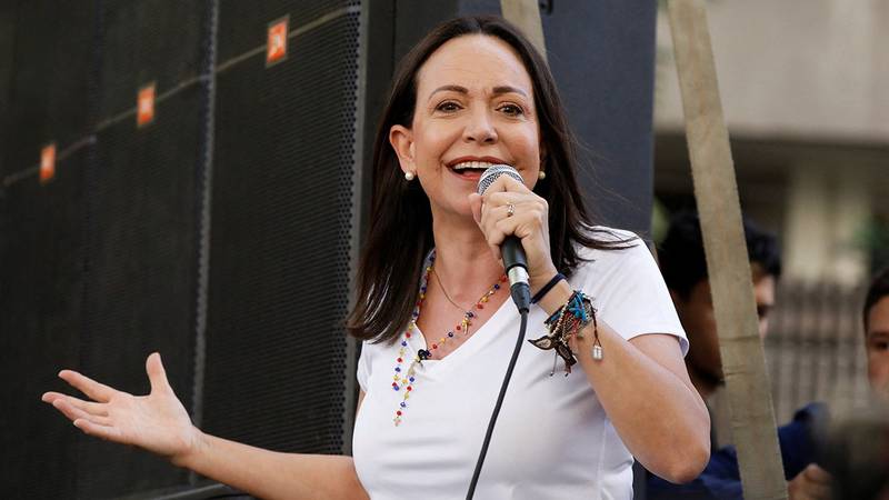 María Corina Machado, líder opositora de Venezuela. Créditos: Reuters