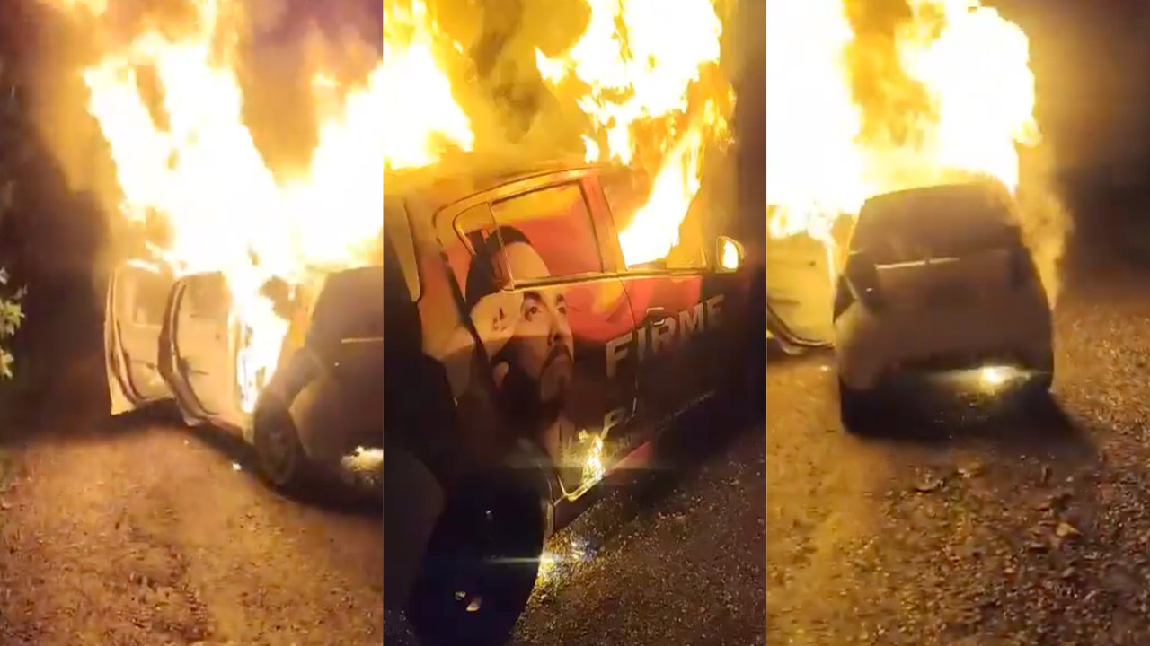 Imágenes del atentado contra carro de campaña de Abelardo de la Espriella. Créditos: redes sociales