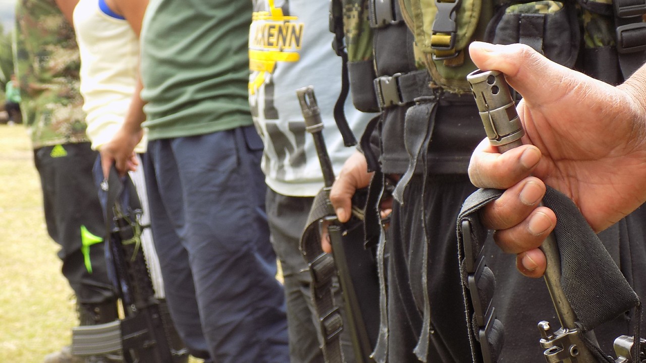 La Coordinadora Nacional Ejército Bolivariano se comprometió a entregar armas. Créditos: Colprensa.