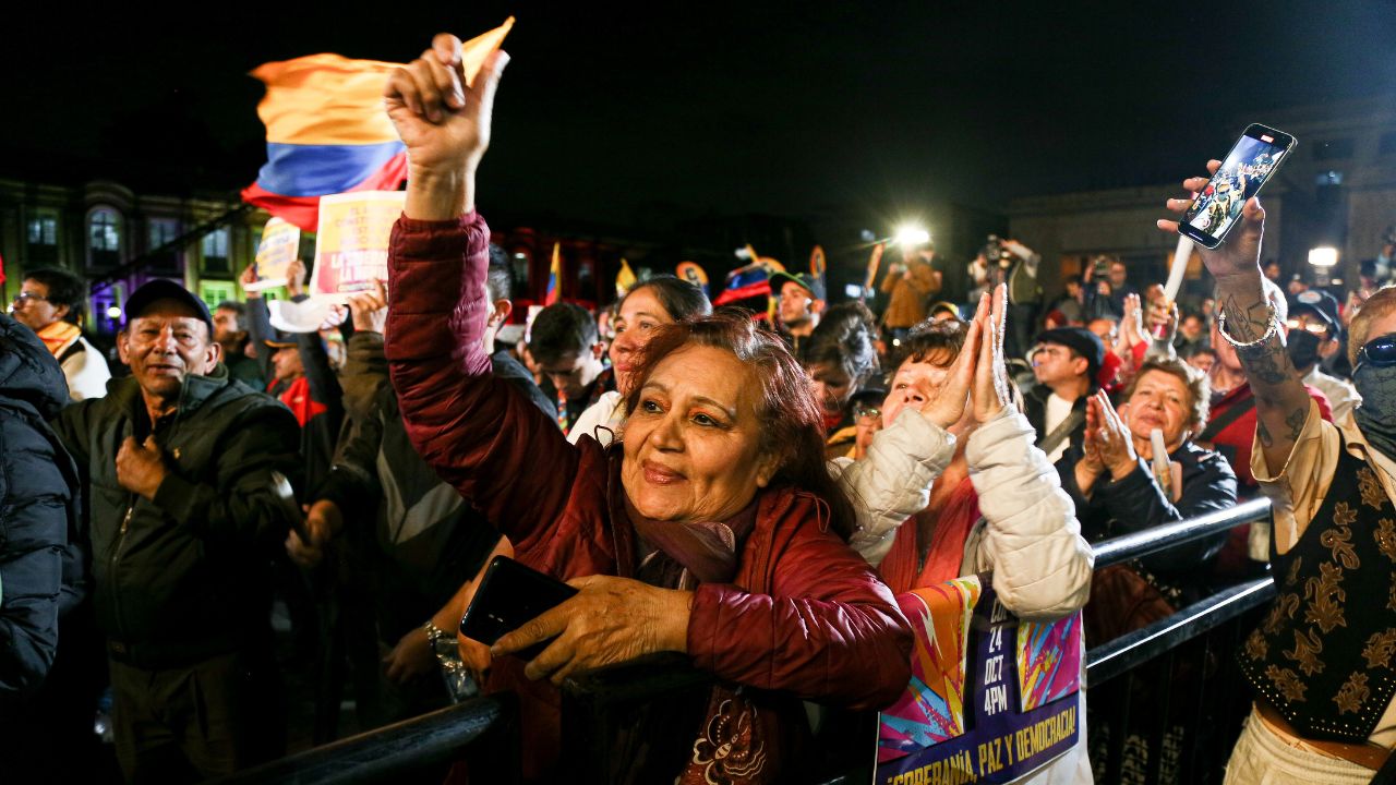 Movilización por Constituyente convocada por Gustavo Petro. | Crédito: Colprensa