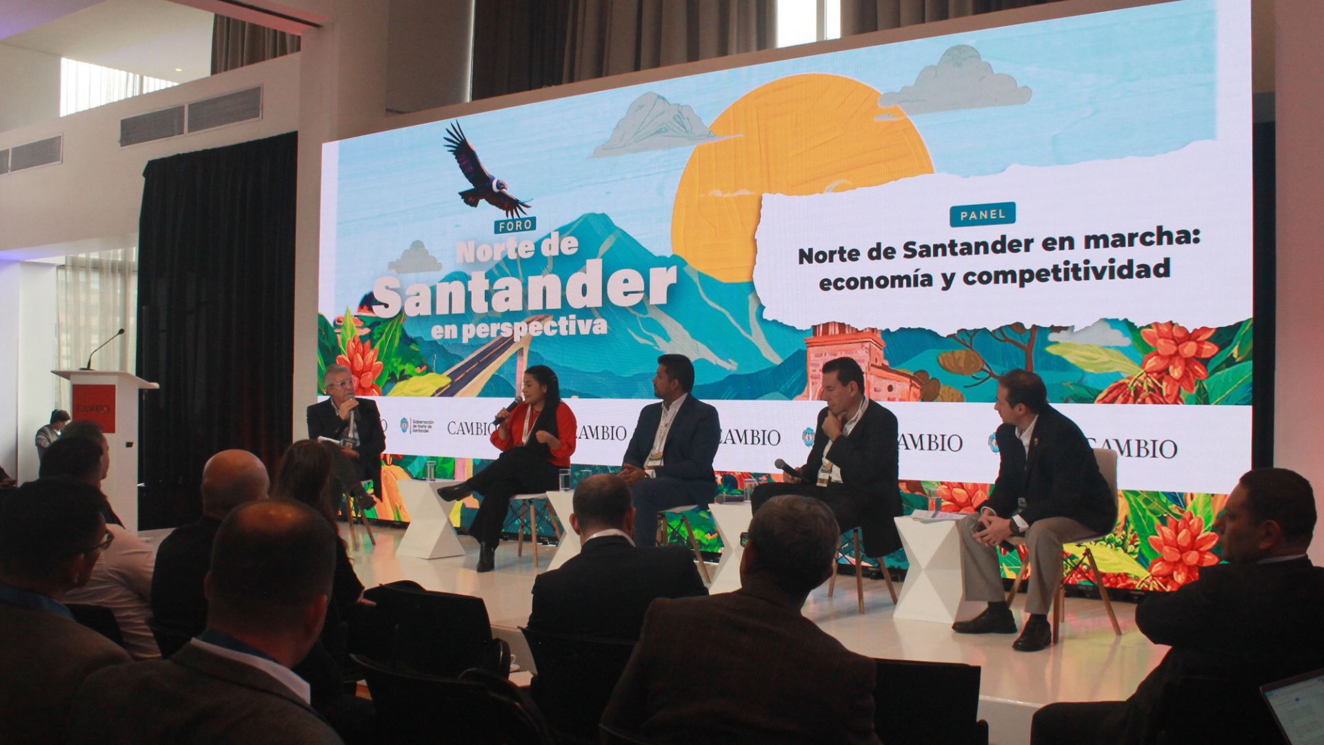 Segundo panel del foro 'Norte de Santander en perspectiva', organizado por CAMBIO y la Gobernación de Santander | Crédito: CAMBIO