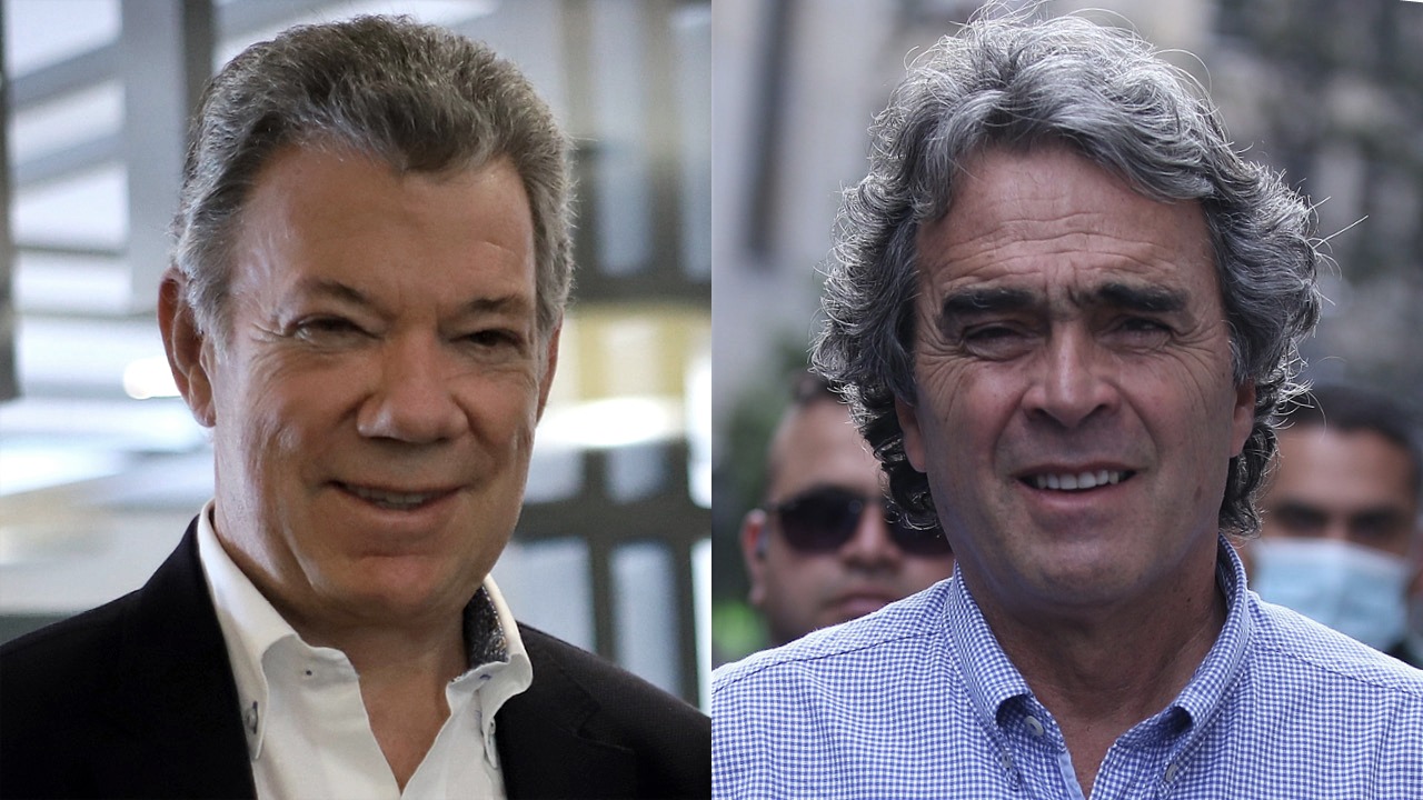 Juan Manuel Santos, Sergio Fajardo. Fotos: Colprensa.