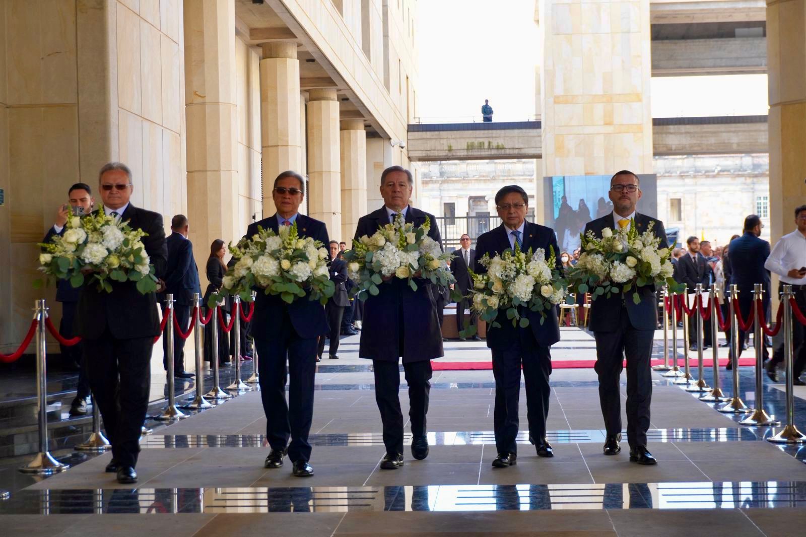 Homenaje de las Cortes por los 40 años del Palacio de Justicia. Foto: Corte Constitucional.