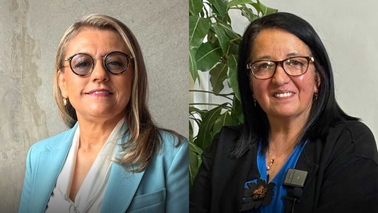 Fabiola Márquez y Alba Lucía Velázquez, magistradas del CNE.