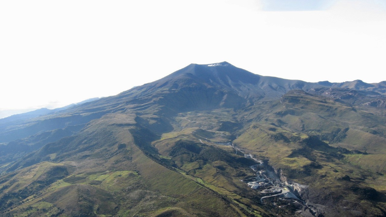 Volcán Puracé. Créditos: Servicio Geológico Colombiano
