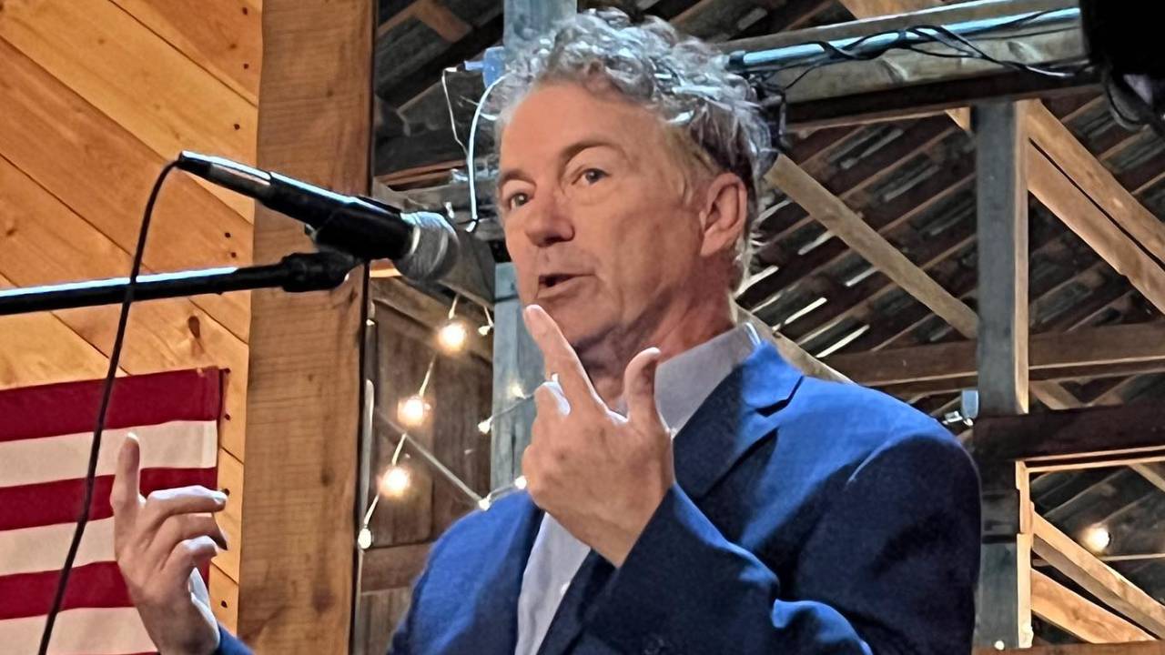 El senador estadounidense Rand Paul, una de las figuras más influyentes del ala libertaria del Partido Republicano. Crédito: Facebook: Rand Paul