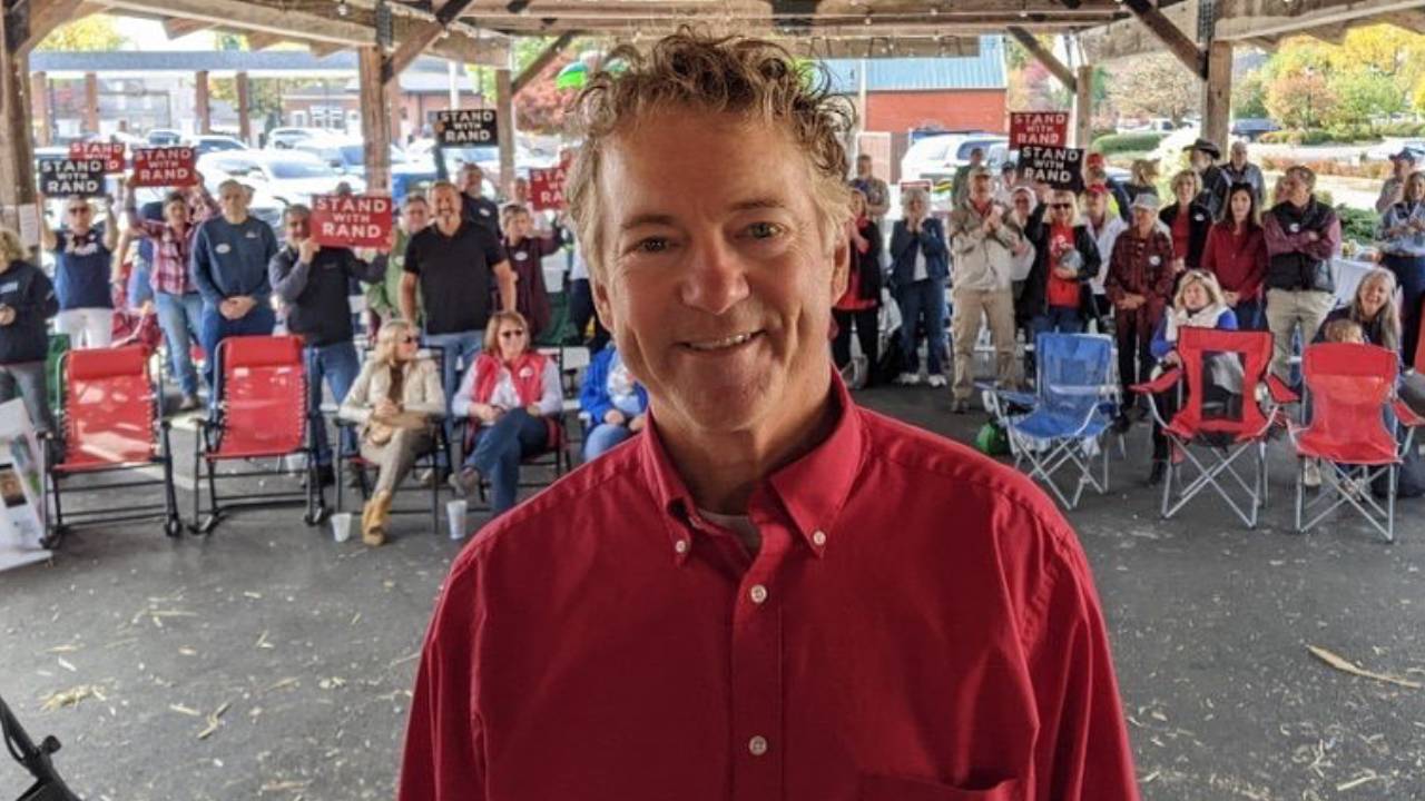 Rand Paul, senador republicano por el estado de Kentucky, durante una actividad pública en Estados Unidos. Crédito: Facebook: Rand Paul