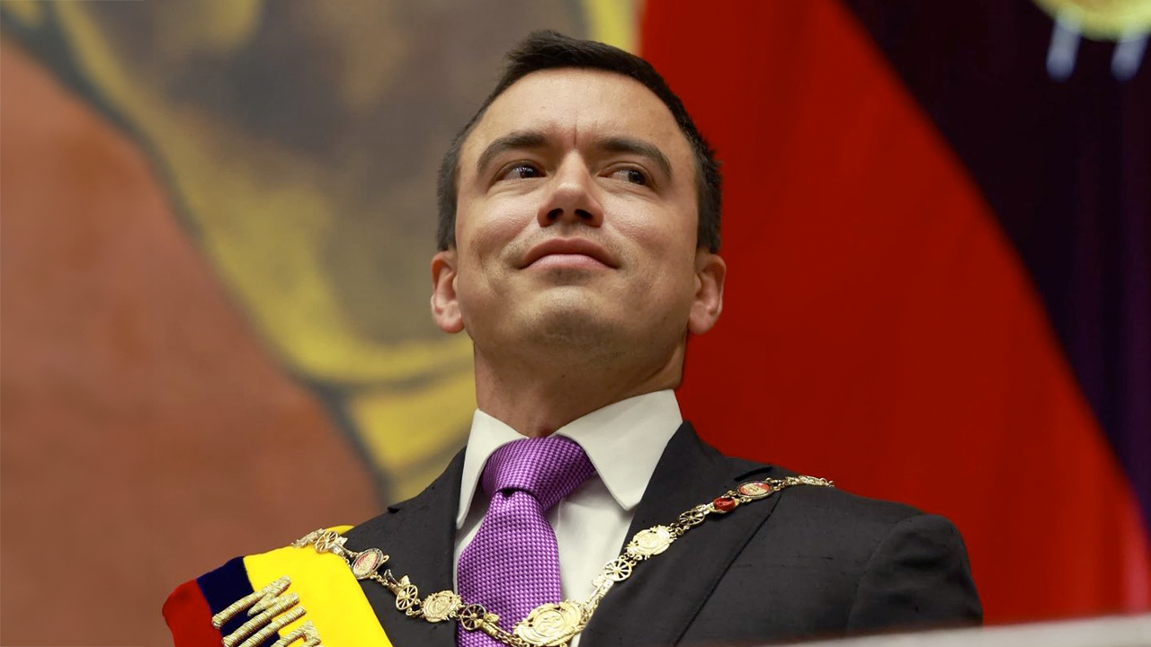 Daniel Noboa, presidente de Ecuador. Crédito: Redes sociales Daniel Noboa.