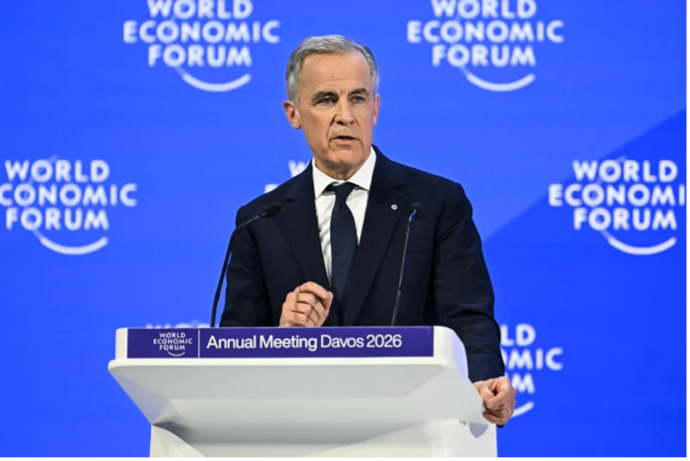 Mark Carney pronuncia en Davos su histórico discurso.