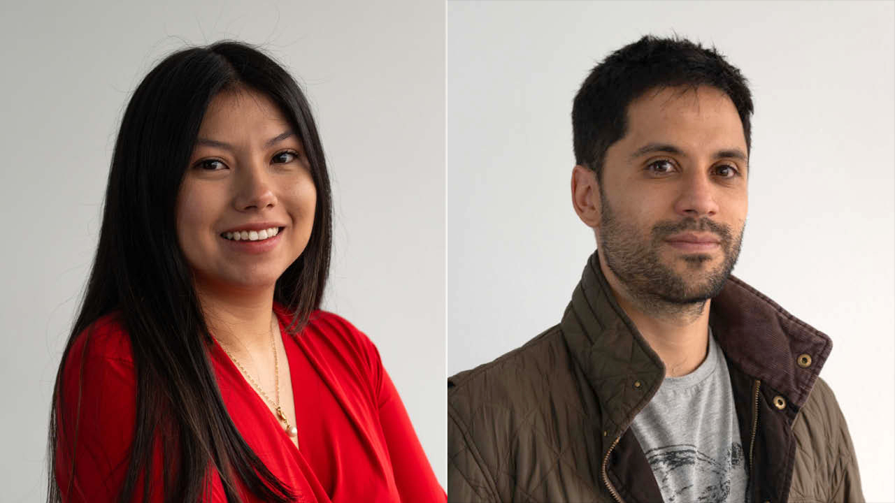 Los periodistas Ana María Cañón y Juan Francisco García, premiados en las categorías Fotografía y Opinión, respectivamente.