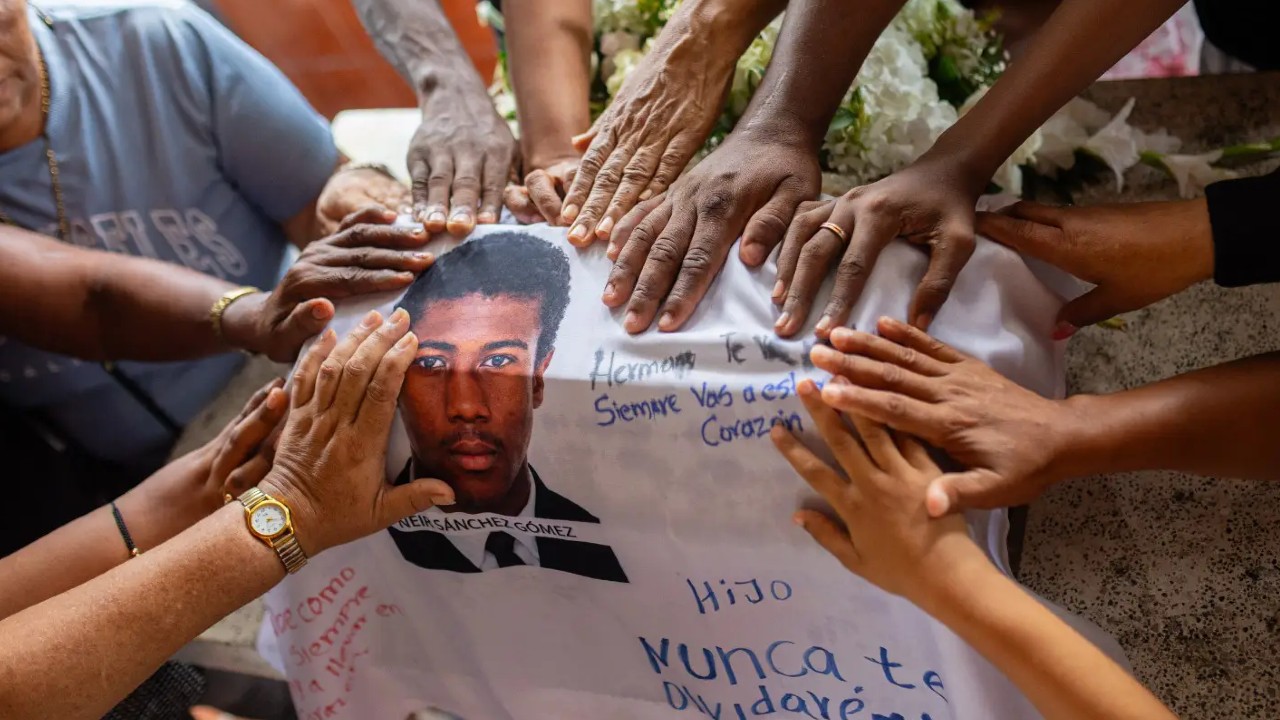 Neir Sánchez fue hallado en una fosa individual en Medellín. Créditos: JEP