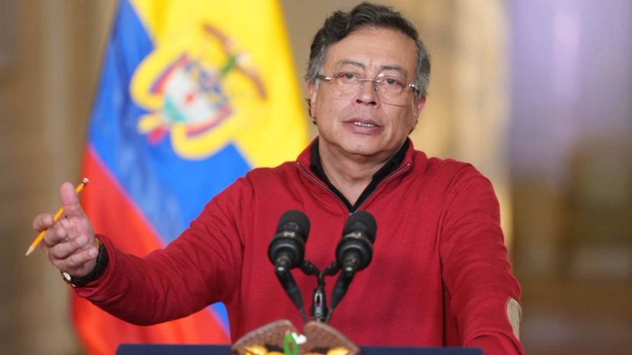 Presidente Gustavo Petro durante una alocución presidencial. Crédito: Juan Cano - Presidencia de la República.