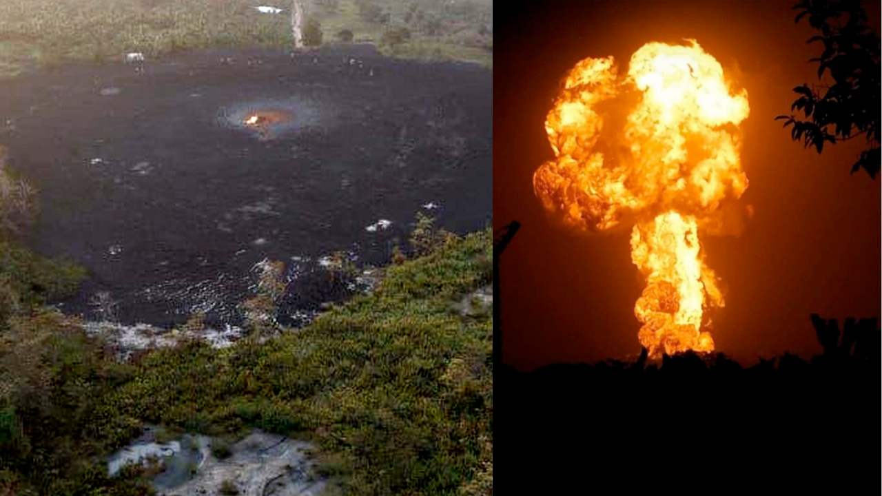 Erupción de un volcán de lodo en San Juan de Urabá.
