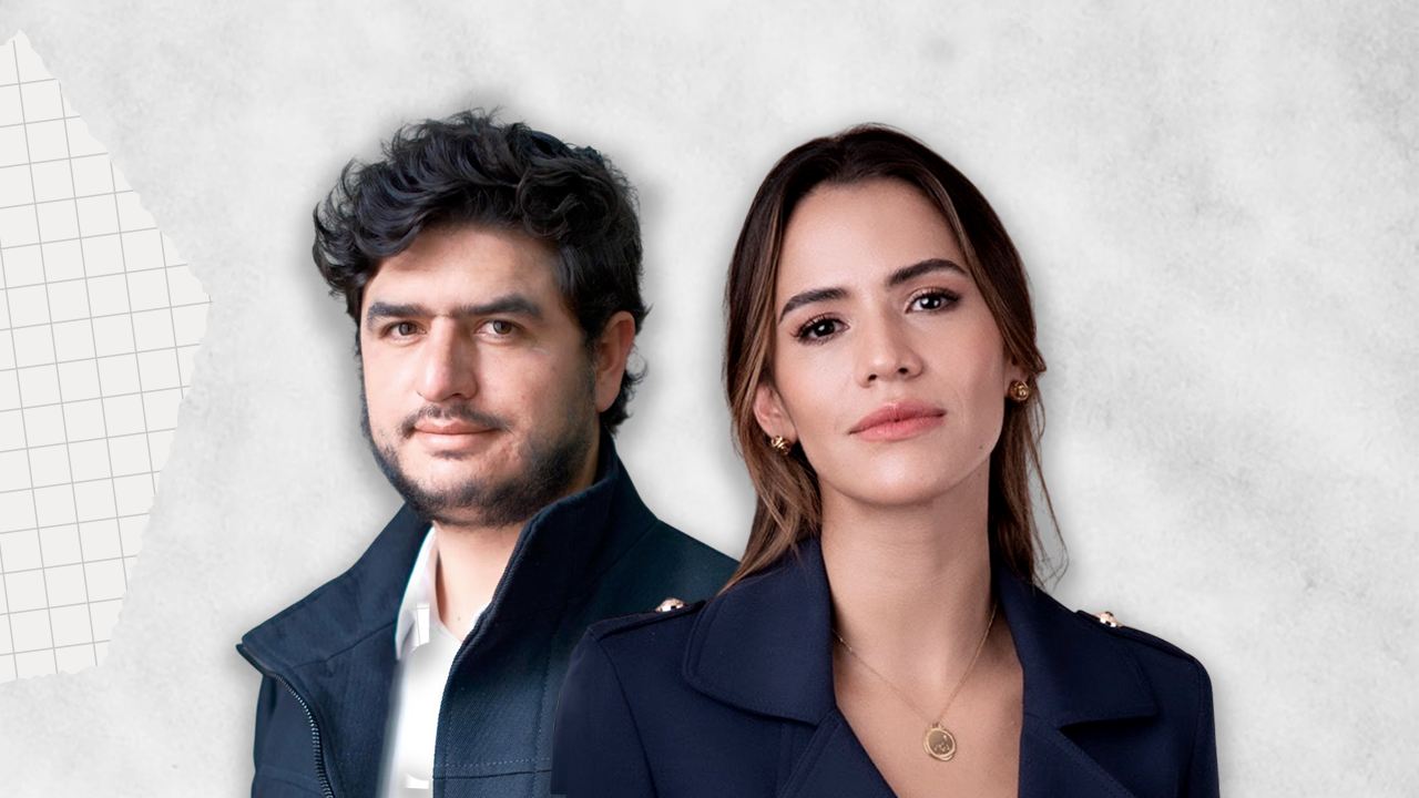 Candidatos a la Cámara por Bogotá Germán Ricaurte, candidato del Nuevo Liberalismo, y María Fernanda Carrascal, candidata del Pacto Histórico