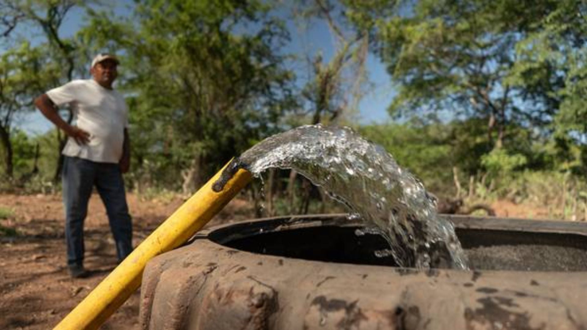 Líderes comunitarios de Aguachica sostienen que el municipio enfrenta una compleja crisis por las dificultades de acceso a agua desde el inicio de este año | Crédito: Colprensa
