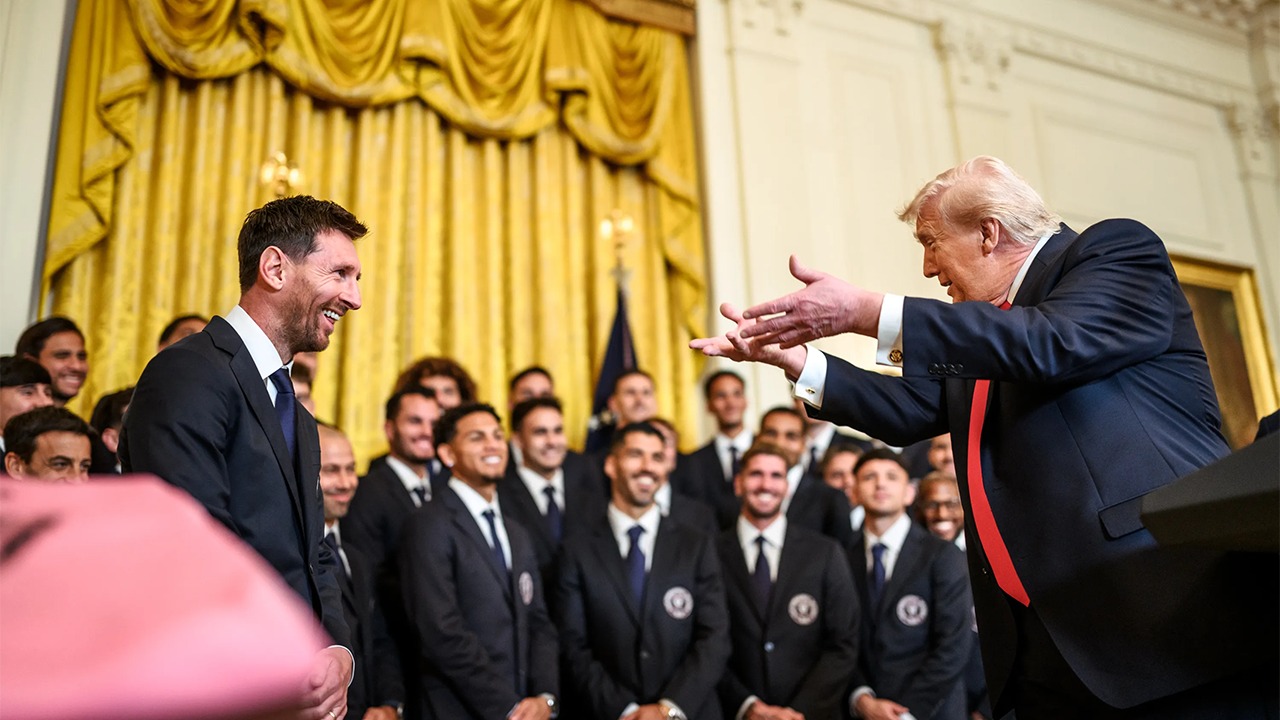 Messi y su encuentro con Trump. Créditos: The White House.