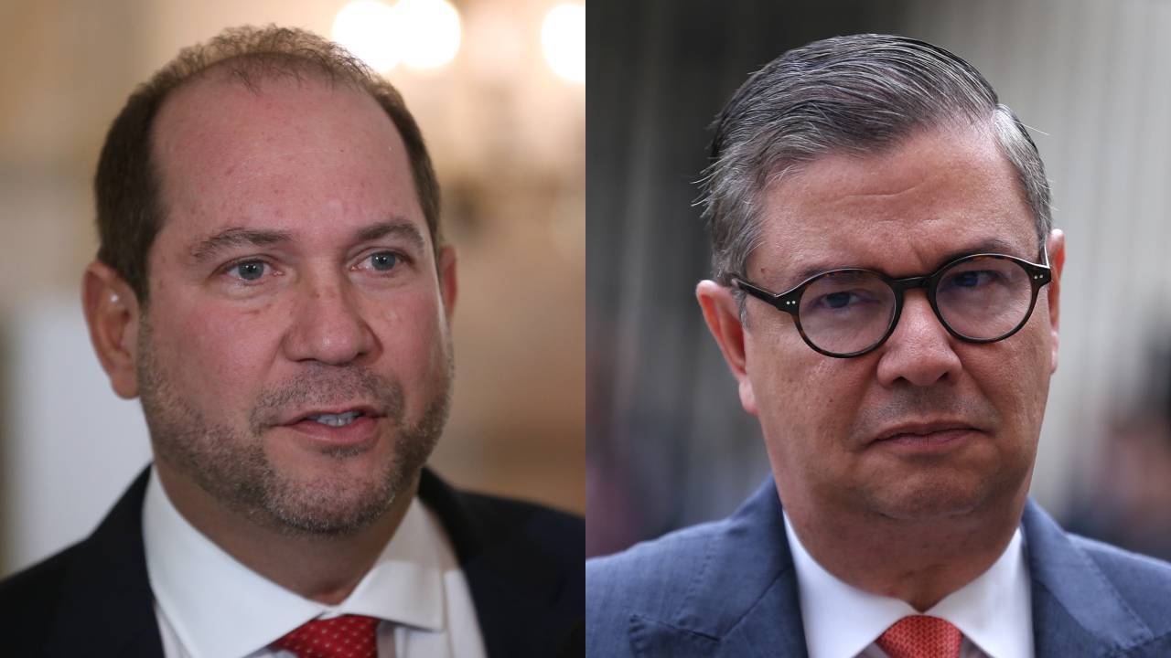 Lidio Arturo García Turbay a la izquierda y Fabio Raúl Amín Saleme a la derecha. Crédito: Colprensa.