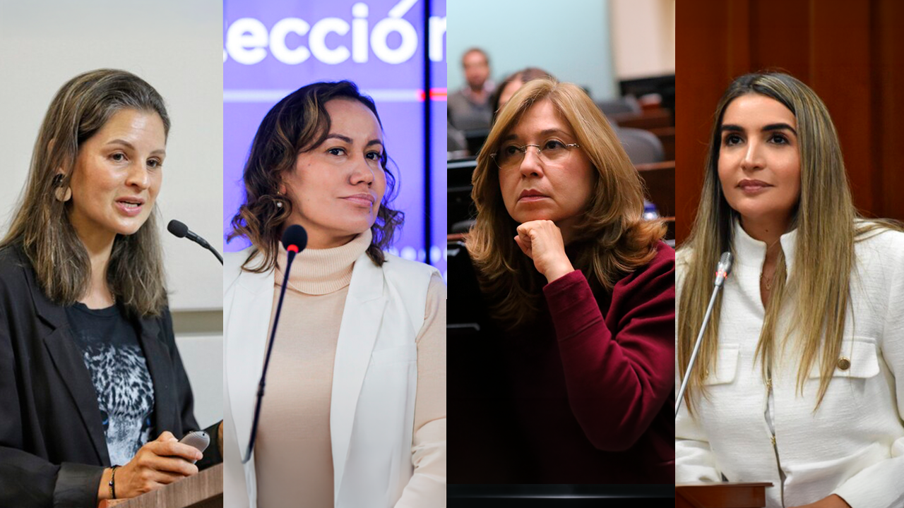 Nadia Blel, Norma Hurtado, Carolina Corcho y Andrea Padilla.