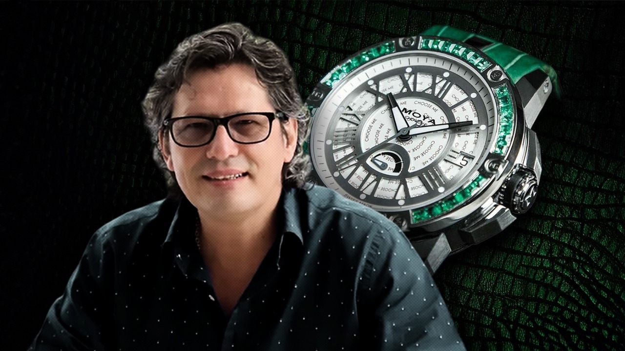 Álvaro Moya es el colombiano que creó su propia marca de relojes de lujo en Suiza. Foto Instagram Álvaro Moya.