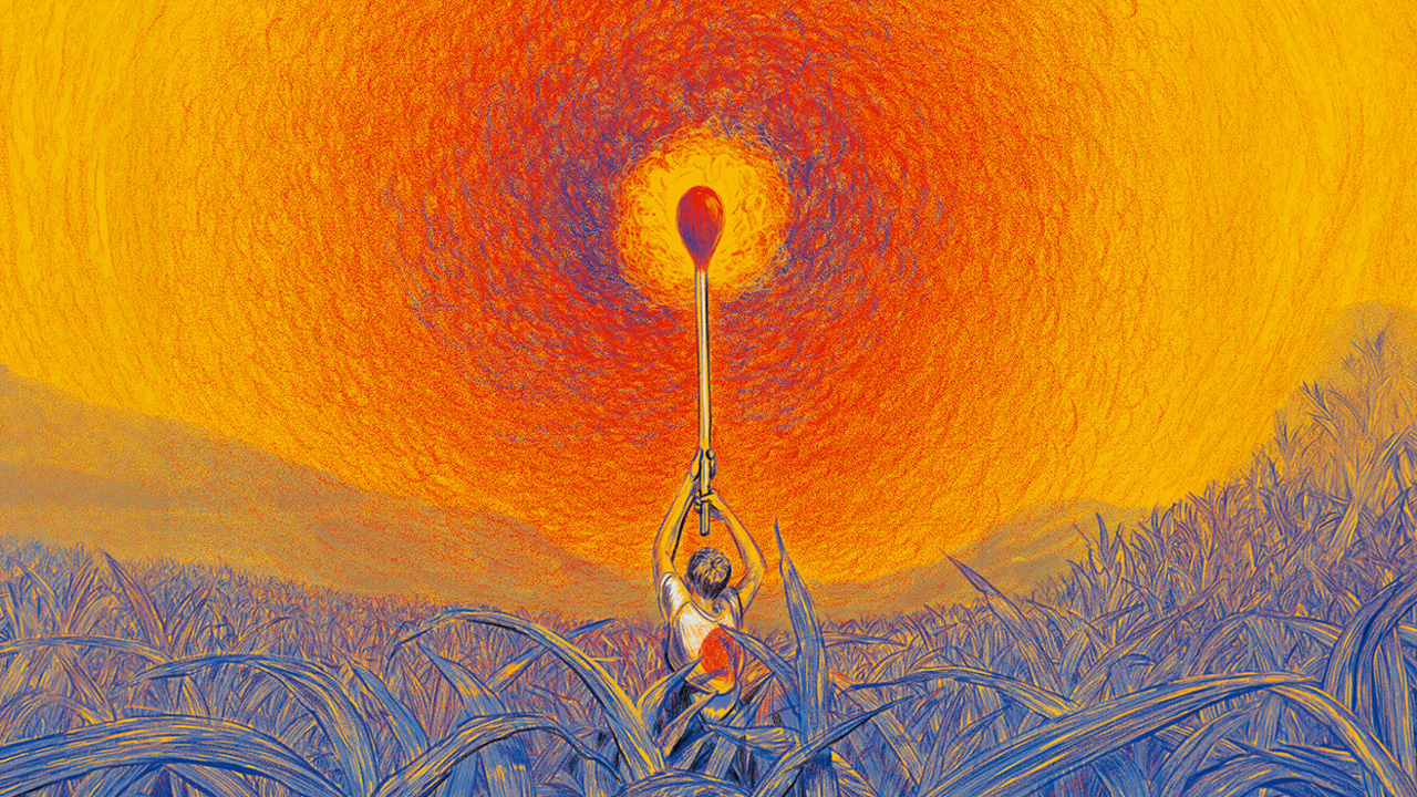 La Rosa y El Farolero. Ilustración de Jorge Carvajal. Créditos: cortesía del autor.