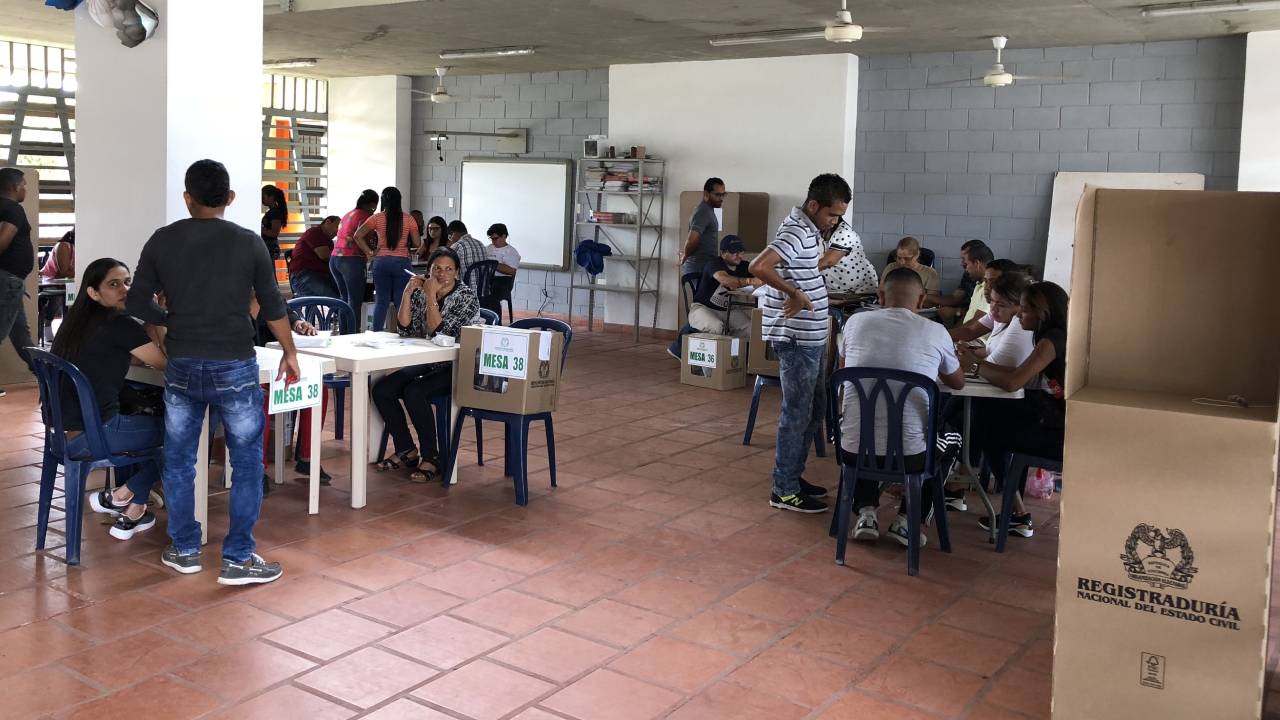 La Registraduría se despliega en todo el territorio para garantizar el voto en cualquier rincón del país. Foto: Colprensa