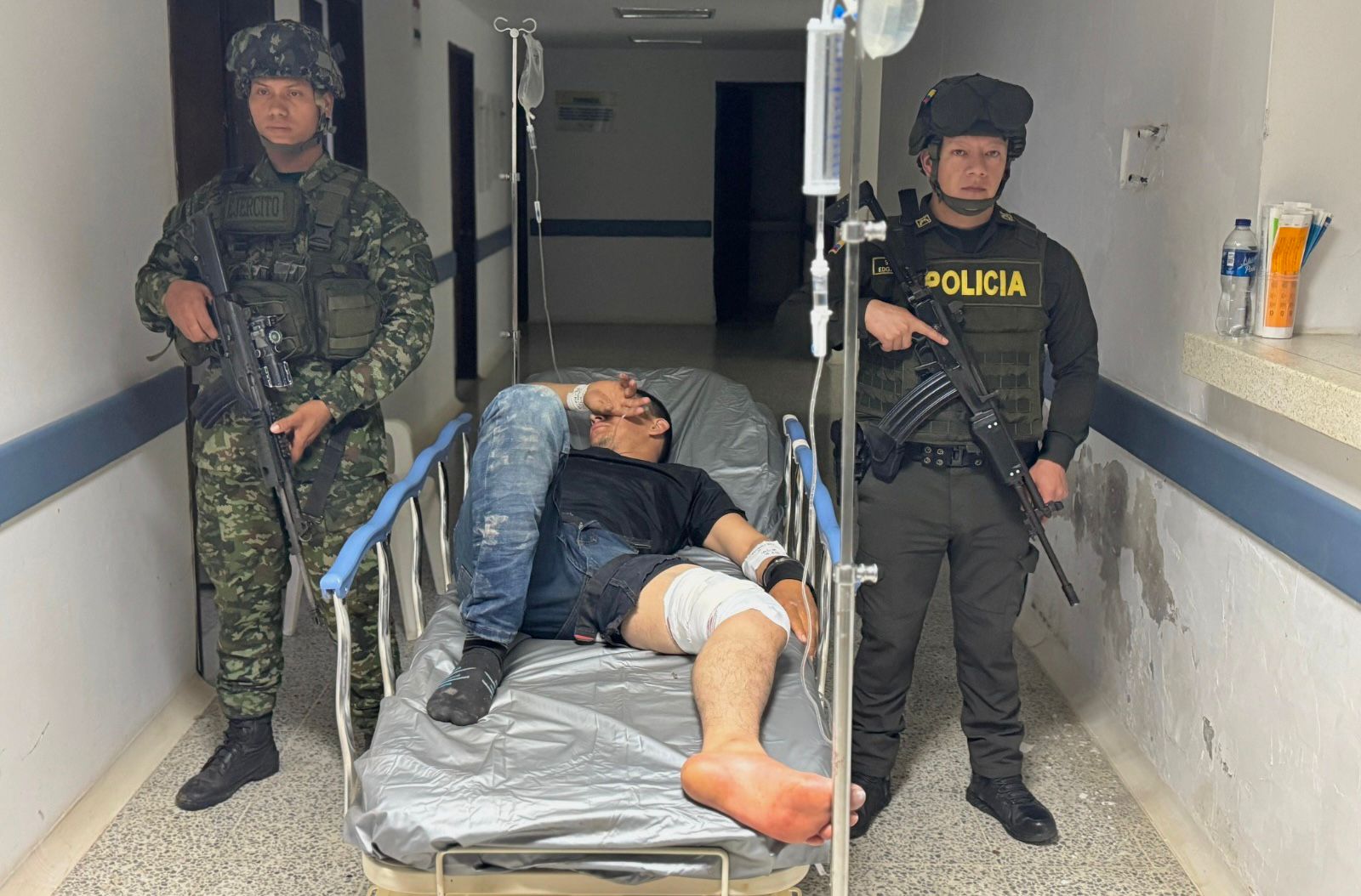 Alias Cristian era el encargado de la seguridad de alias Caliche resultó herido en el momento de su captura.