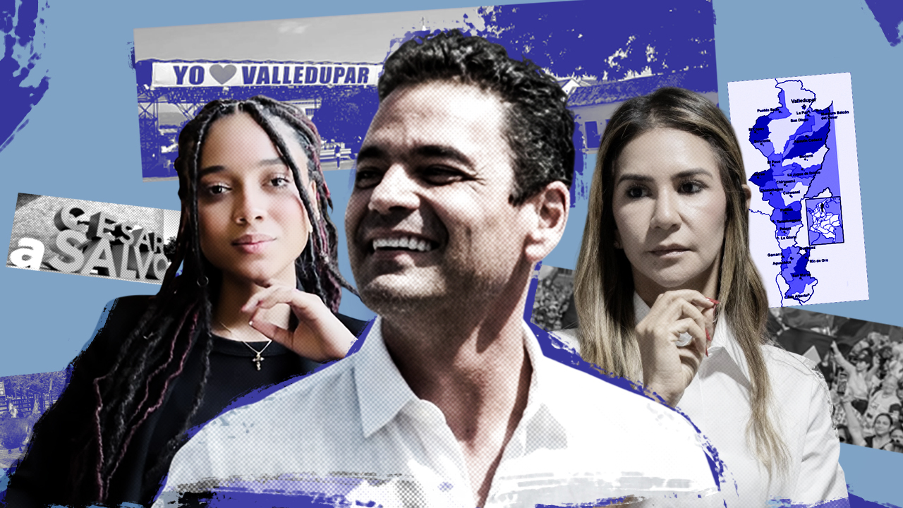 Juliana Guerrero, delegada del presidente Gustavo Petro en la Universidad del Cesar; Ape Cuello, representante a la Cámara, y Elvia Sanjuán, gobernadora del Cesar | Crédito: Yamith Mariño - CAMBIO