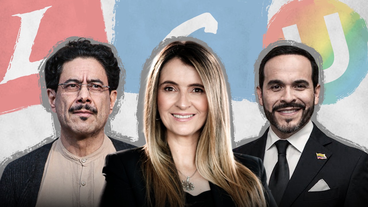 Iván Cepeda, Paloma Valencia, Abelardo de la Espriella, candidatos a la Presidencia. Fotoilustración: Yamith Mariño - CAMBIO
