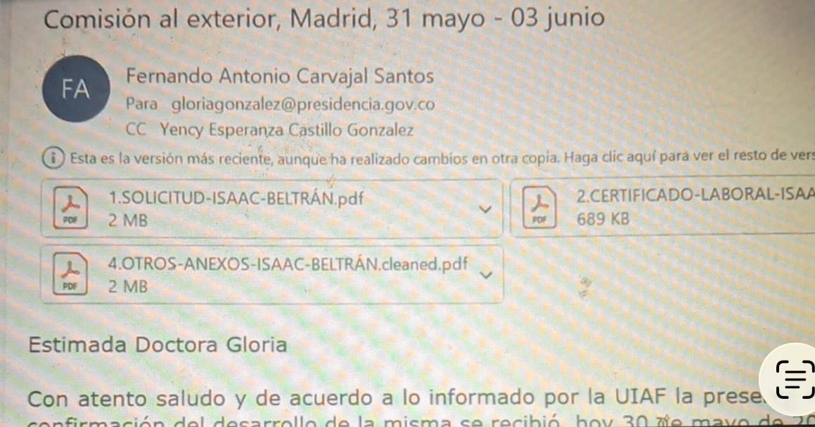 Foto de la comisión de Isaac Beltrán a Madrid