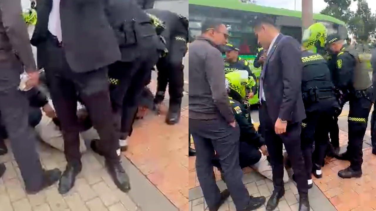 Dos sujetos capturados tras balacera en el sector del CAN. Créditos: capturas de pantalla