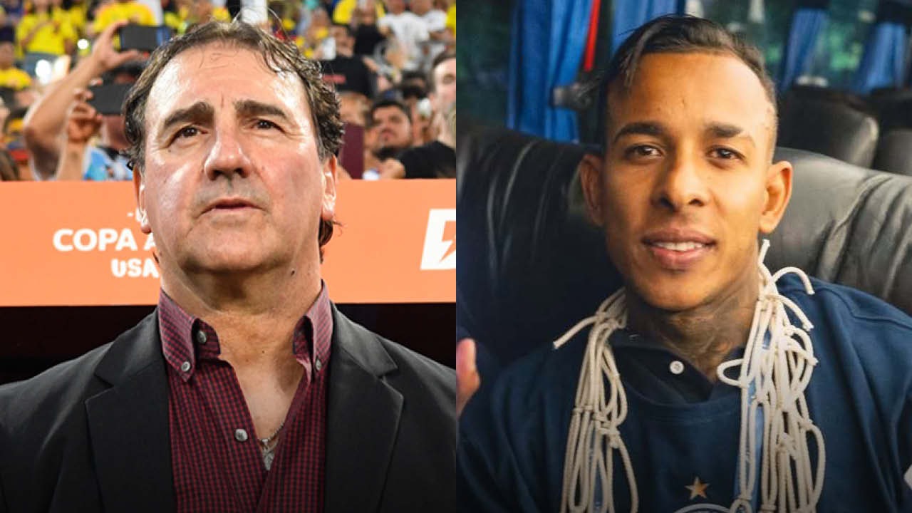 Néstor Lorenzo y Sebastián Villa. El entrenador argentino declaró que el futbolista, condenado por violencia de género, está entre los posibles convocados para el Mundial. Créditos: Colprensa externos/Redes Sociales