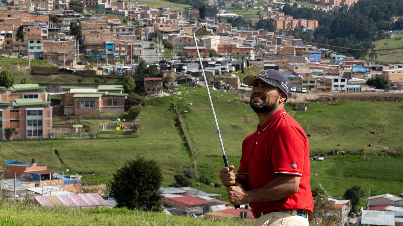 Golfistas del Sur, los pioneros del golf en Usme. Créditos: Pablo David.