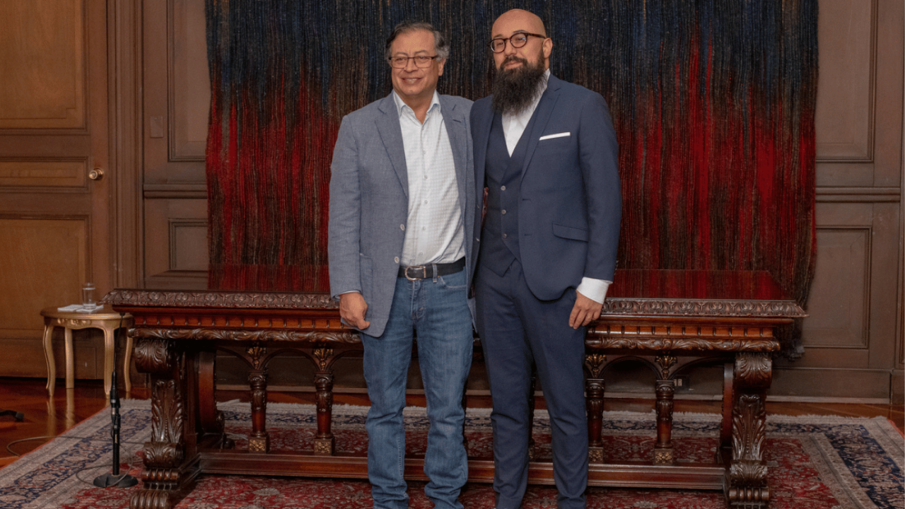 Carlos Carrillo y Gustavo Petro. Créditos: Presidencia –Andrea Puentes.