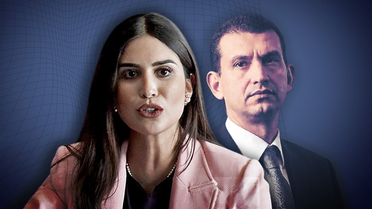 Saray Robayo, representante a la Cámara, y Emilio Tapia, contratista condenado.

Fotoilustración: Yamith Mariño-CAMBIO.