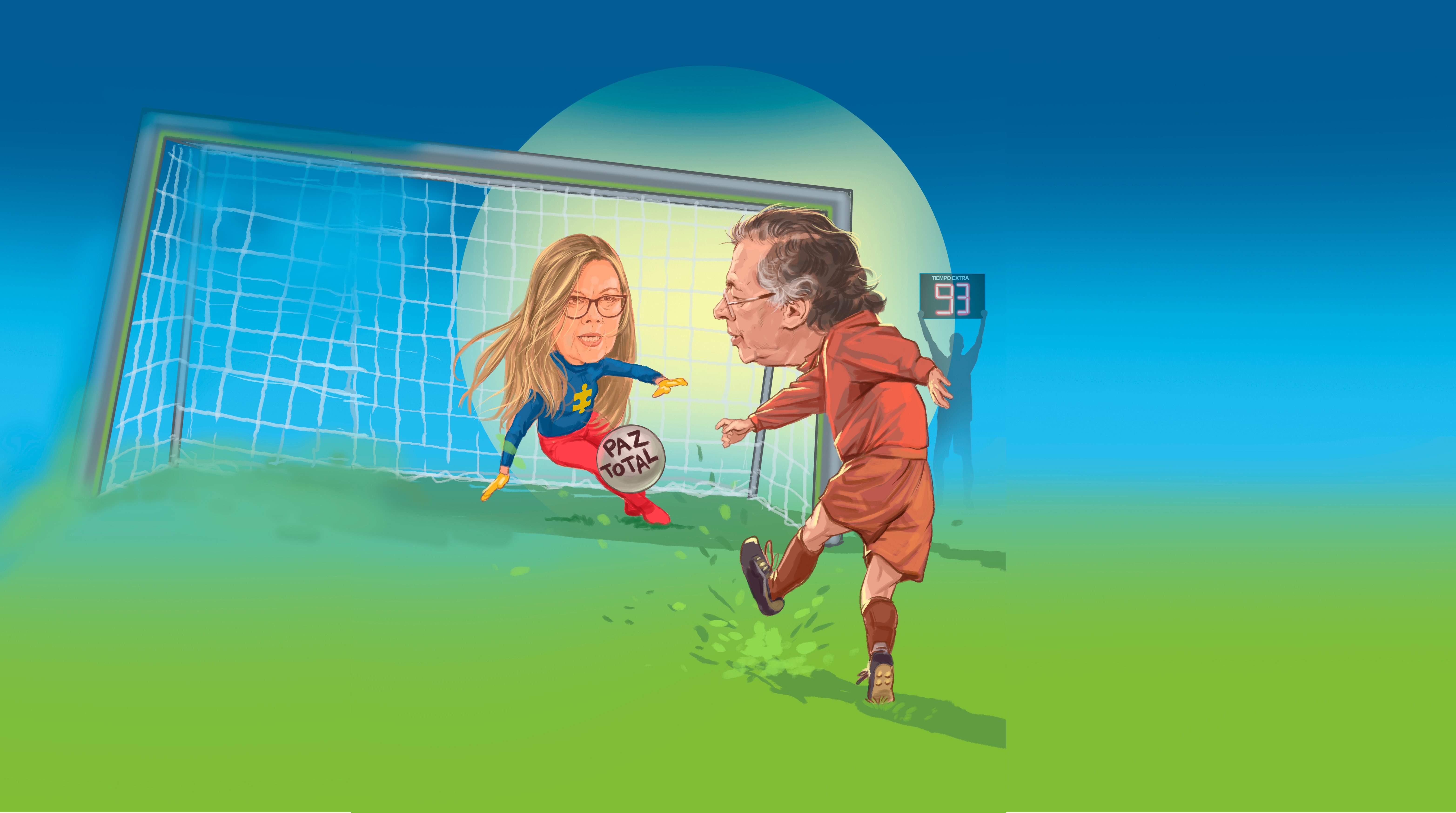 Imagen principal del artículo 'Paz Total a las patadas: el gol agónico que Petro quiere meter'