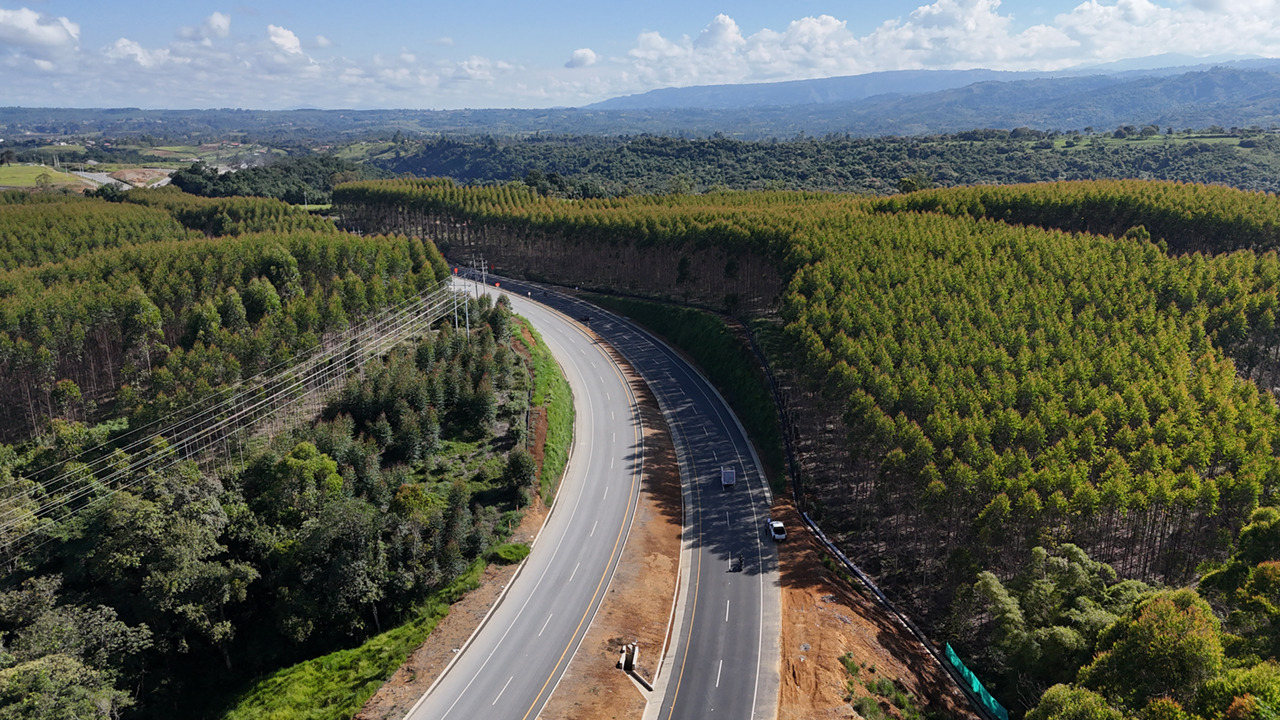 Un tramo del proyecto Nuevo Cauca, entre Santander de Quilichao y Popay&aacute;n, proyecto que adelanta la Agencia Nacional de Infraestructura. Foto: ANI